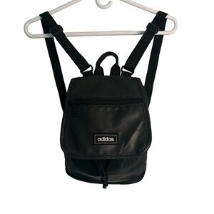 Vintage Adidas Classic Black Backpack Three Stripe Lite